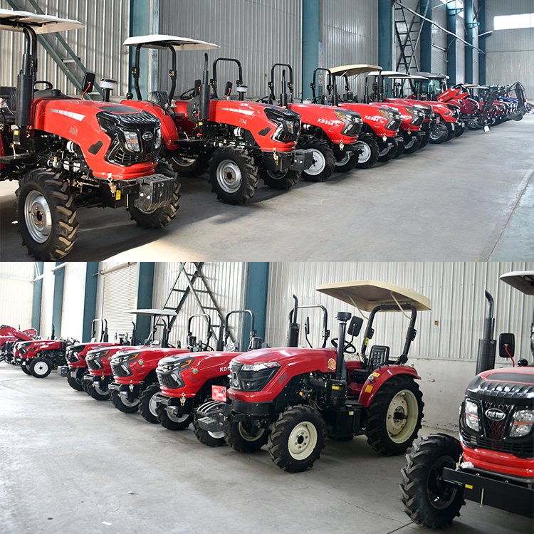 China 4WD 50hp Mini Farm Tractor Front End Loader Backhoe Engine 4x4 Small Tractor Agriculture Farming Mini-Trucks-for