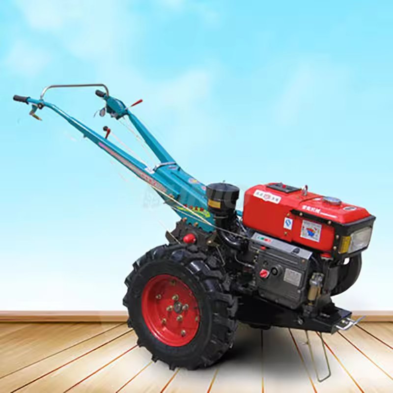 Professional double disc plough for walking tractor motocultivator motocultors 101 with steering wheel