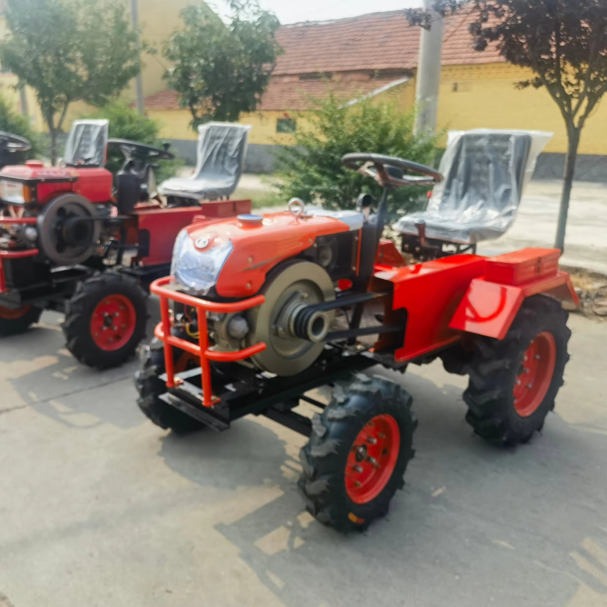 12HP 15HP 16HP 18HP Small Hand Tractor Mini Farm Mini Plow Plough Disc Wheat Corn Lawn Mower Pump Seeder Planter Tractor