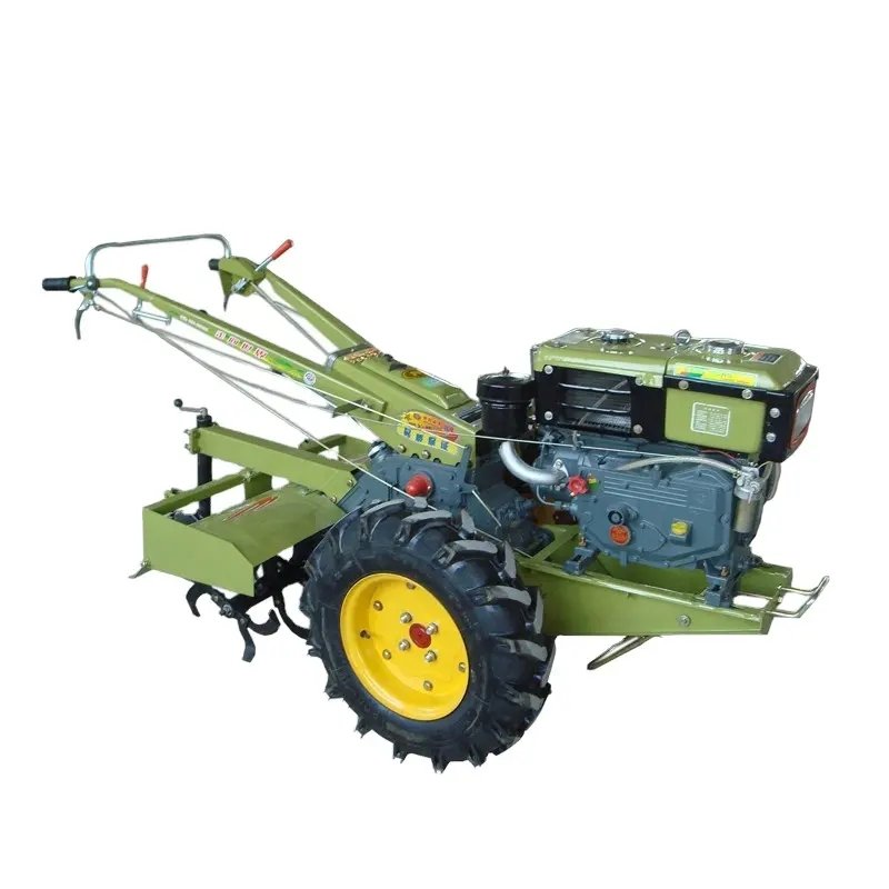 12hp 14hp 16hp Diesel Engine Kubota Power Tiller Cultivator Two Wheel Walking Behind Tractor for Sale