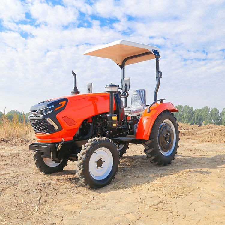 2022 Hot Sale Mini 80 HP Tractors with Front Loader Backhoe Four in One Bucket
