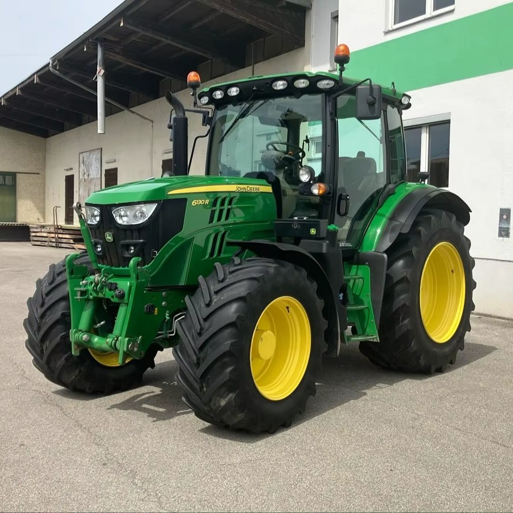 Hot Selling Agriculture Used 6130R Johnn Deere 100Hp With Heart/AC Working 100% Cab 100 Horse Power Tractor Ready to Ship