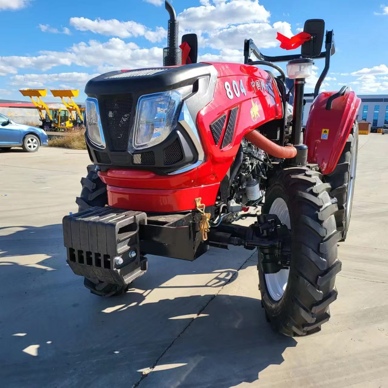 China Factory Supply Agricultural F ErmUsed Mini Tractor With Front End Loader and Backhoe From