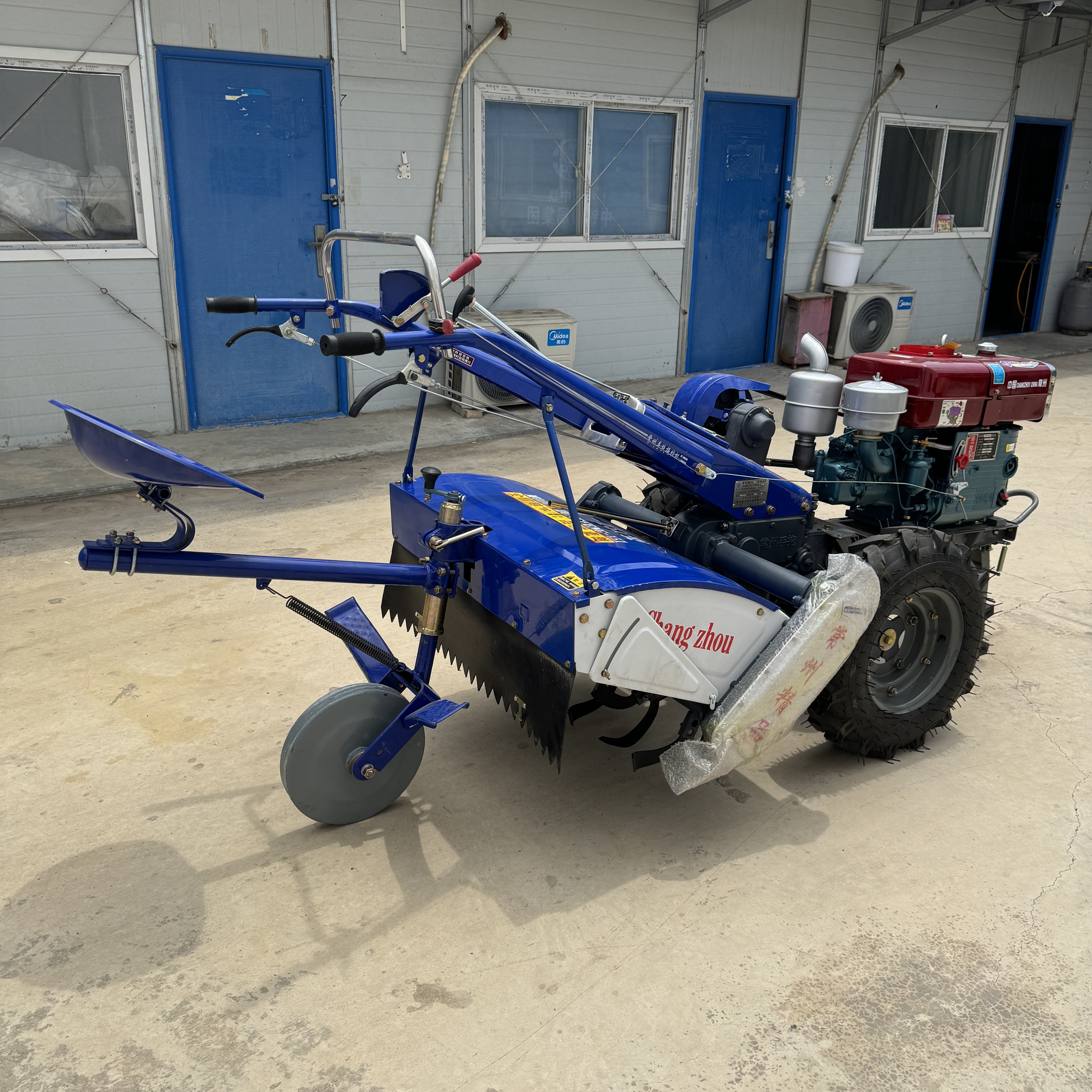 Best Selling China 151 15HP 18HP 20HP Diesel Engine Two Wheel Hand Walking Tractor for Agricultural Cultivator