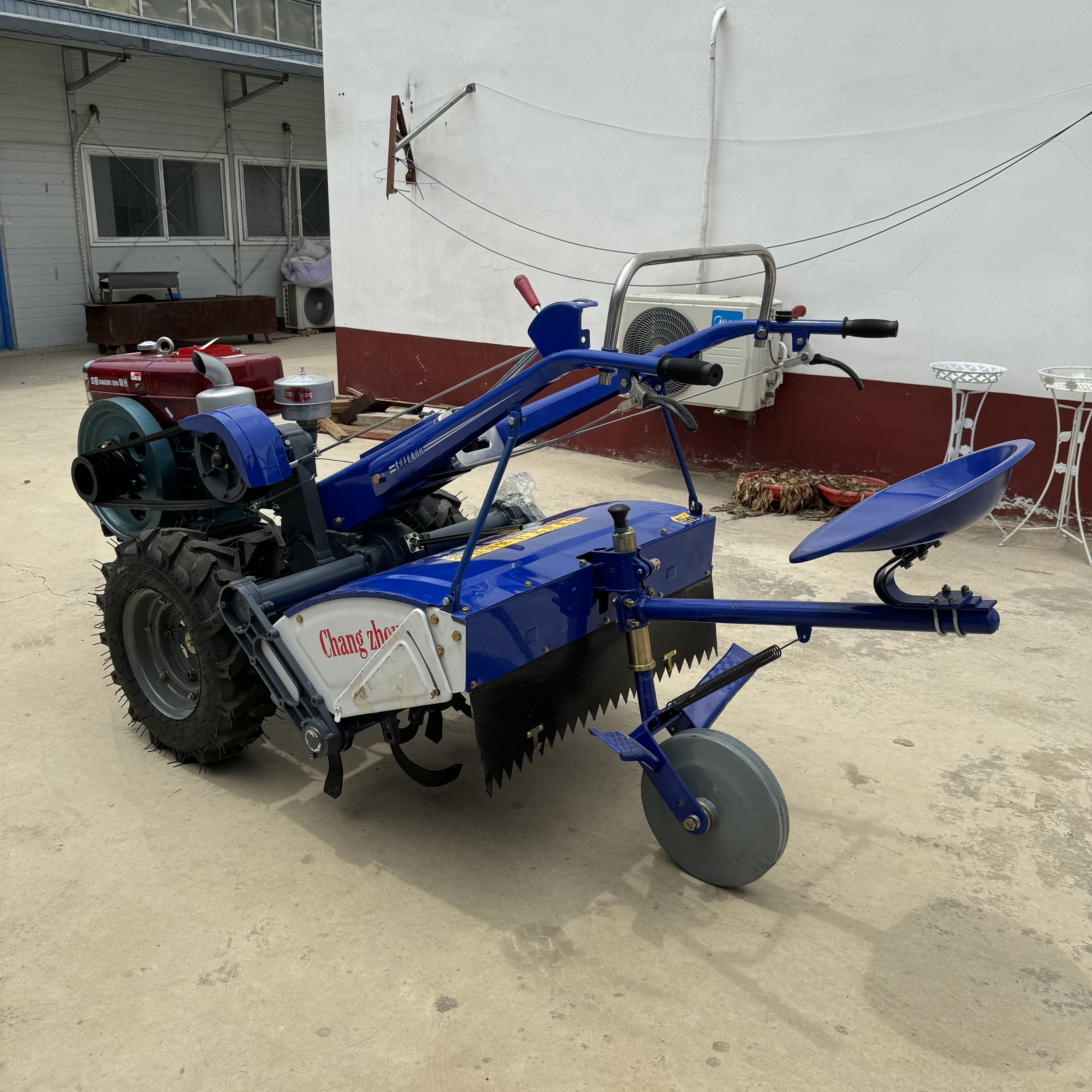 Best Selling China 151 15HP 18HP 20HP Diesel Engine Two Wheel Hand Walking Tractor for Agricultural Cultivator