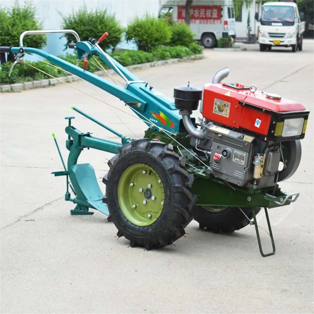 Agricultural Walking Tractor 12hp 15hp 18hp 20hp 22hp 25hp Two Wheeled Tractor With Towing Box Rotary Tillage