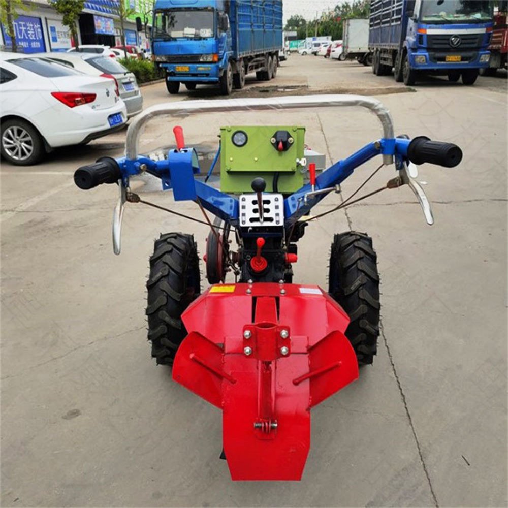 Agricultural Walking Tractor 12hp 15hp 18hp 20hp 22hp 25hp Two Wheeled Tractor With Towing Box Rotary Tillage