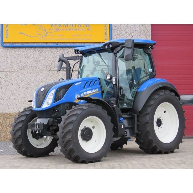 New Holland Powerstar Utility Tractor 75HP 4WD with Cab Heat & AC Radio Air Suspension Perkins Kubota Engine Used Agriculture