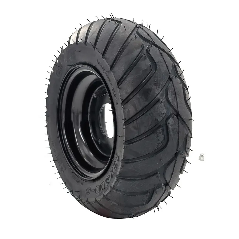 6 Inch Rim 13x5.00-6 Tire and Rim Wheel for Garden Tractor Rider Mower Car Accessories Beach Wheel