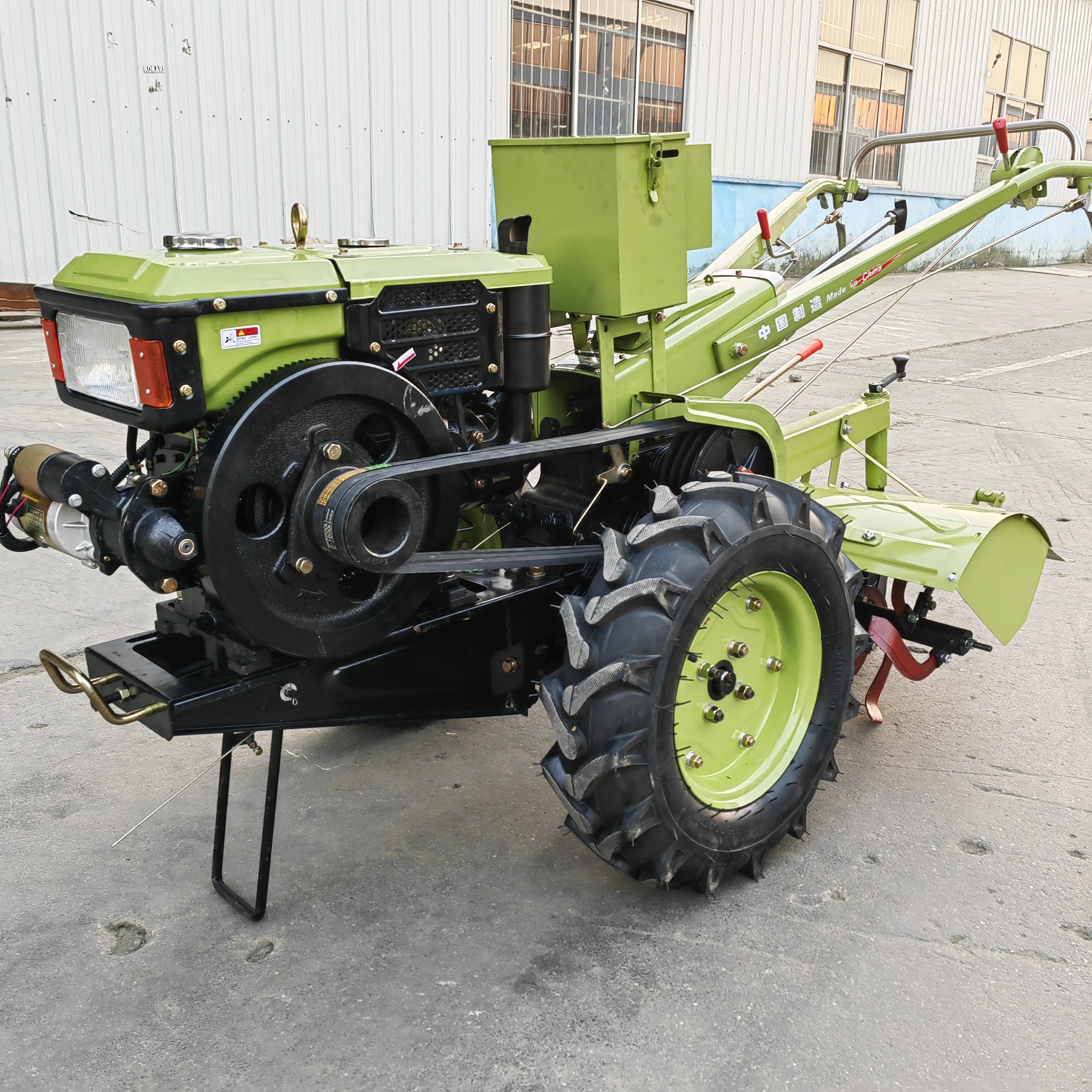 22hp Walk Behind Garden Tractor Smart Agricultural Wheel Tractor With Gear Pump Gearbox Bearing for Green Thumbs