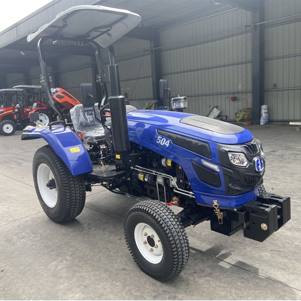 Hot Selling Lawn Tractor Mini Front End Loader Four Wheel Garden Tractors Farm Tractor 4wd 50hp With Turf Tires