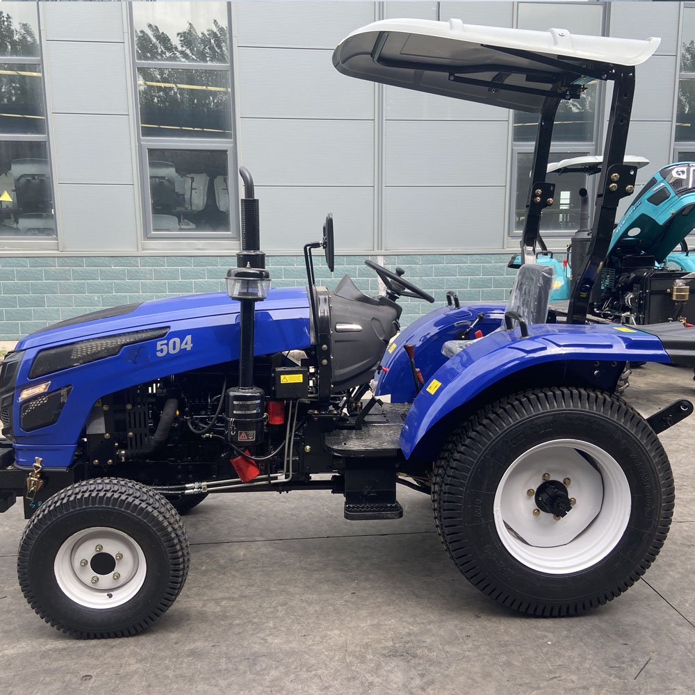 Hot Selling Lawn Tractor Mini Front End Loader Four Wheel Garden Tractors Farm Tractor 4wd 50hp With Turf Tires