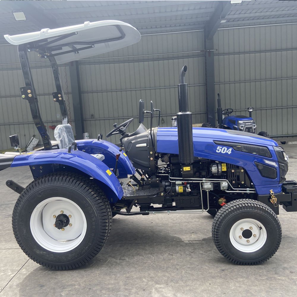 Hot Selling Lawn Tractor Mini Front End Loader Four Wheel Garden Tractors Farm Tractor 4wd 50hp With Turf Tires