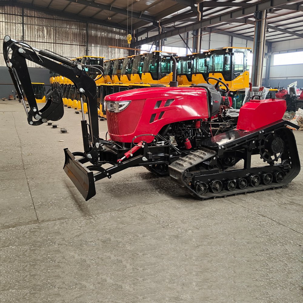Low Center of Gravity Farm Working Crawler Type Agriculture Mini Tractors