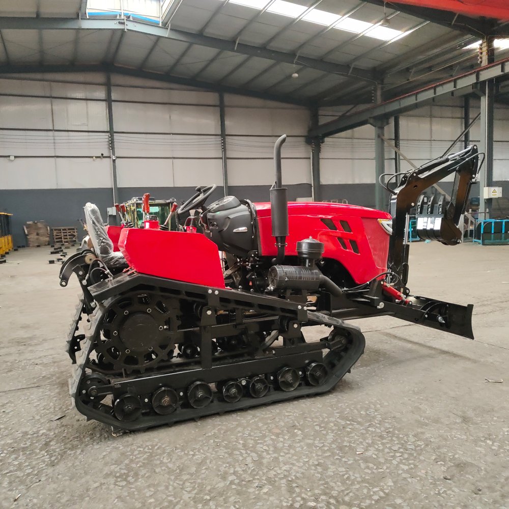 Low Center of Gravity Farm Working Crawler Type Agriculture Mini Tractors