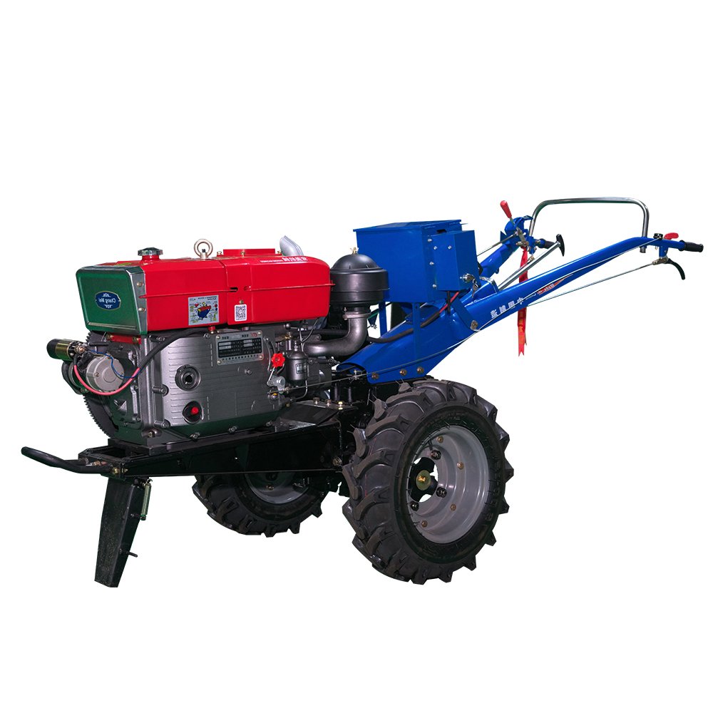China Multifunctional Farm Cultivator Mini Two Wheel 8hp diesel Walk-behind Tiller Tractor
