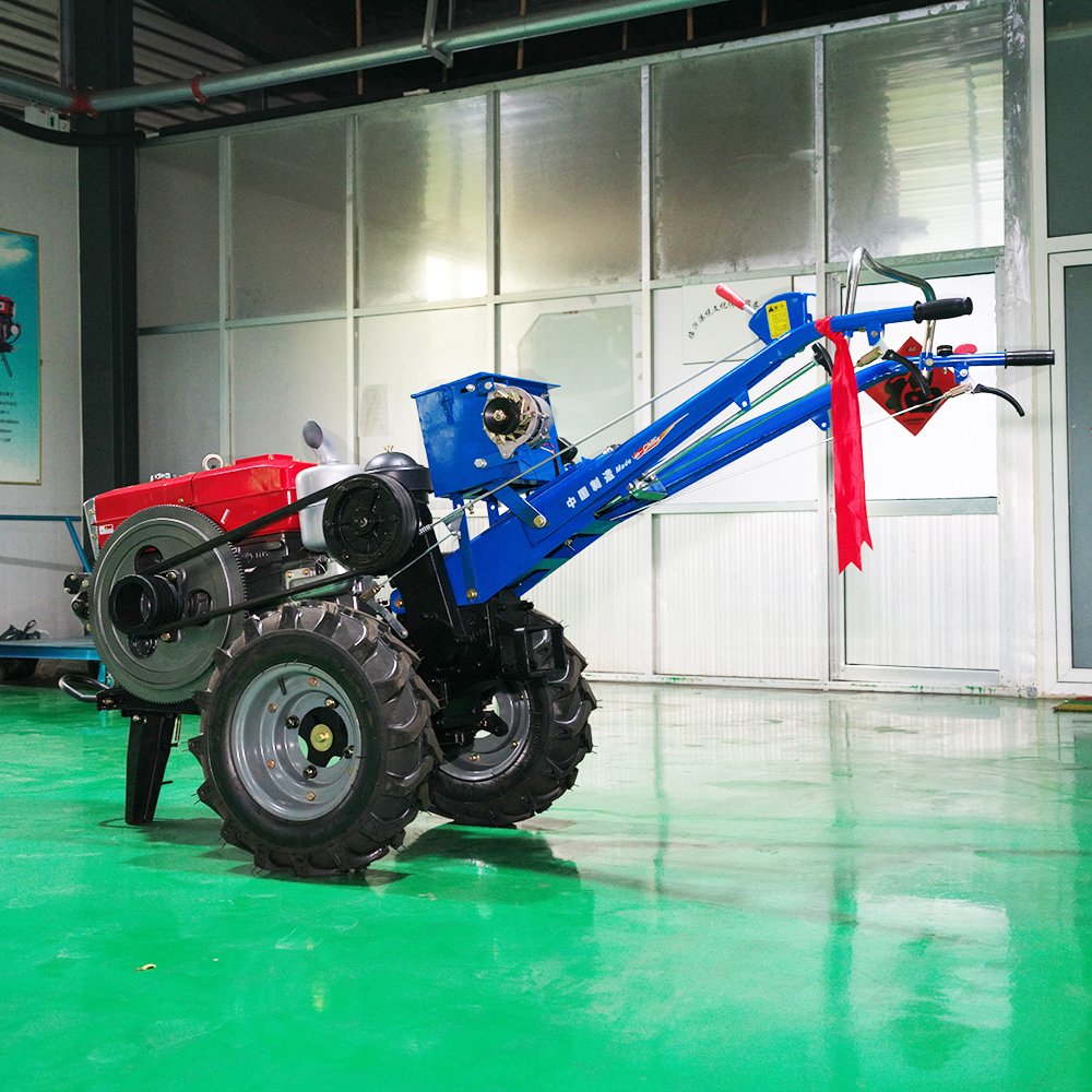 China Multifunctional Farm Cultivator Mini Two Wheel 8hp diesel Walk-behind Tiller Tractor