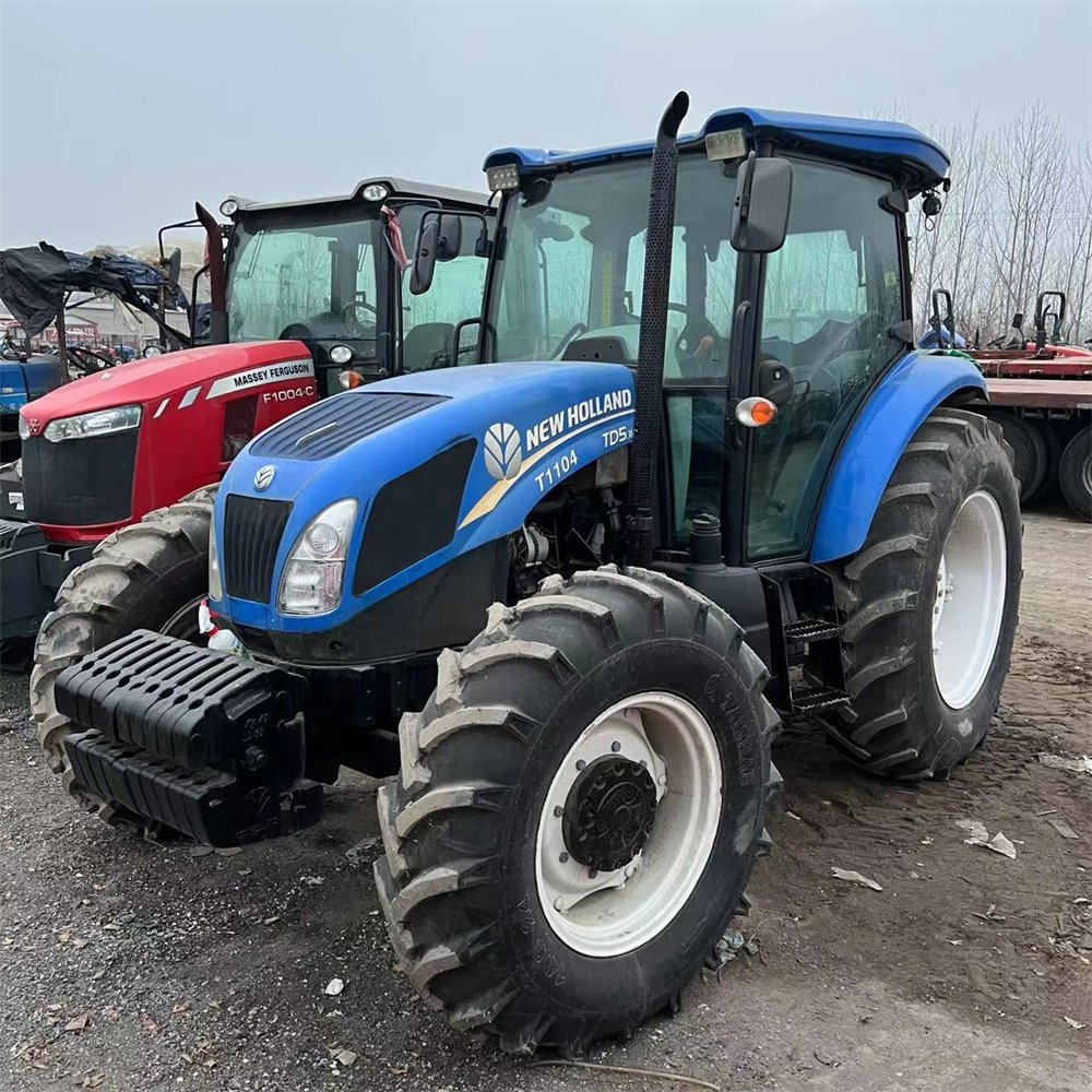 Cheap T1104 Used New Holland High Quality Farm Second Hand Tractors for Sale with Plough