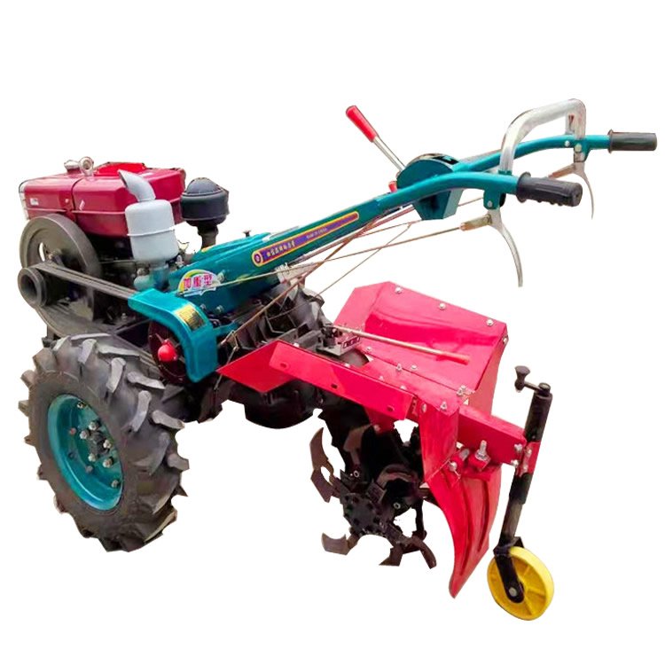Agricultural Walking Tractor High and Low Speed Two-wheel Drive Rotary Tiller 10 Horsepower Wet and Dry Dual-purpose Handcart