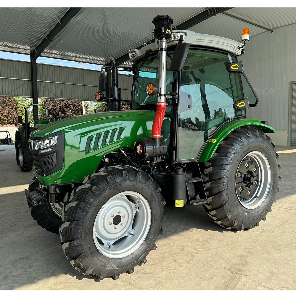 QILU 4WD Agricultural Tractor Equipment 70HP 90HP 100HP Farm Tractor With Front Loader for Farming and Hauling