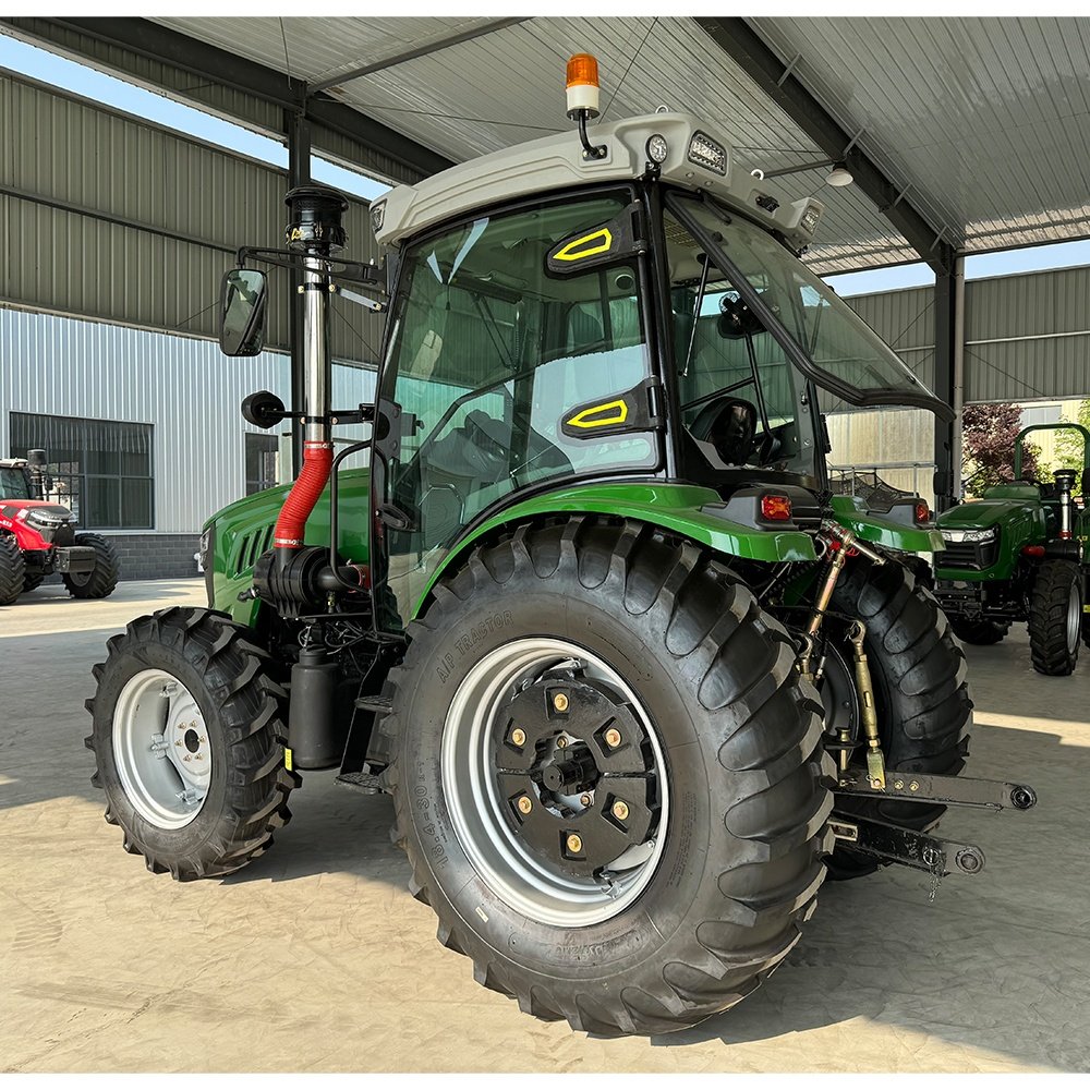 QILU 4WD Agricultural Tractor Equipment 70HP 90HP 100HP Farm Tractor With Front Loader for Farming and Hauling
