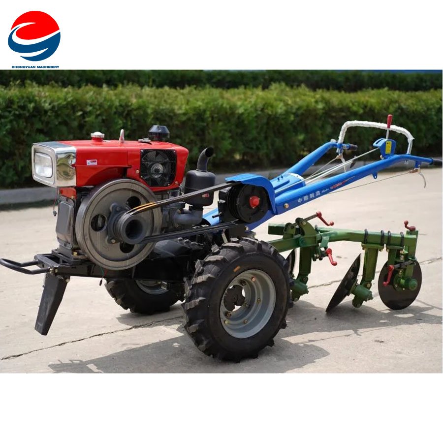 Factory Supply Cheap 20hp 22hp 25hp Manual Agricultural Mini diesel Tiller Two Wheel New Farm Walking Tractor in Stock