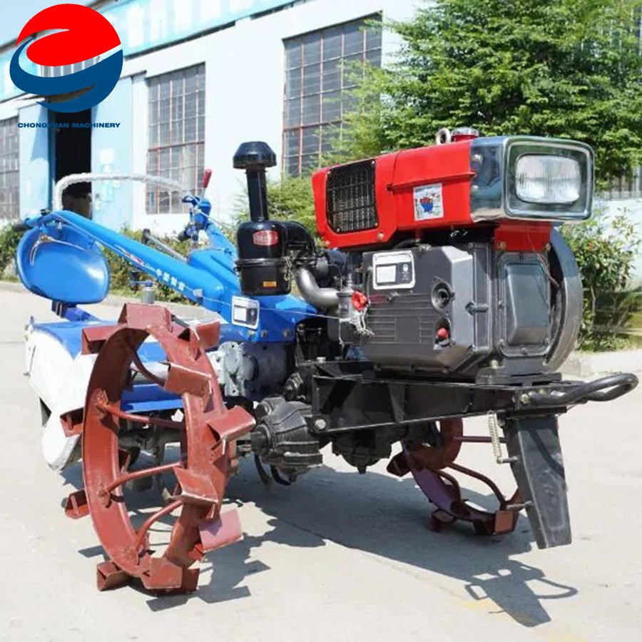 Factory Supply Cheap 20hp 22hp 25hp Manual Agricultural Mini diesel Tiller Two Wheel New Farm Walking Tractor in Stock