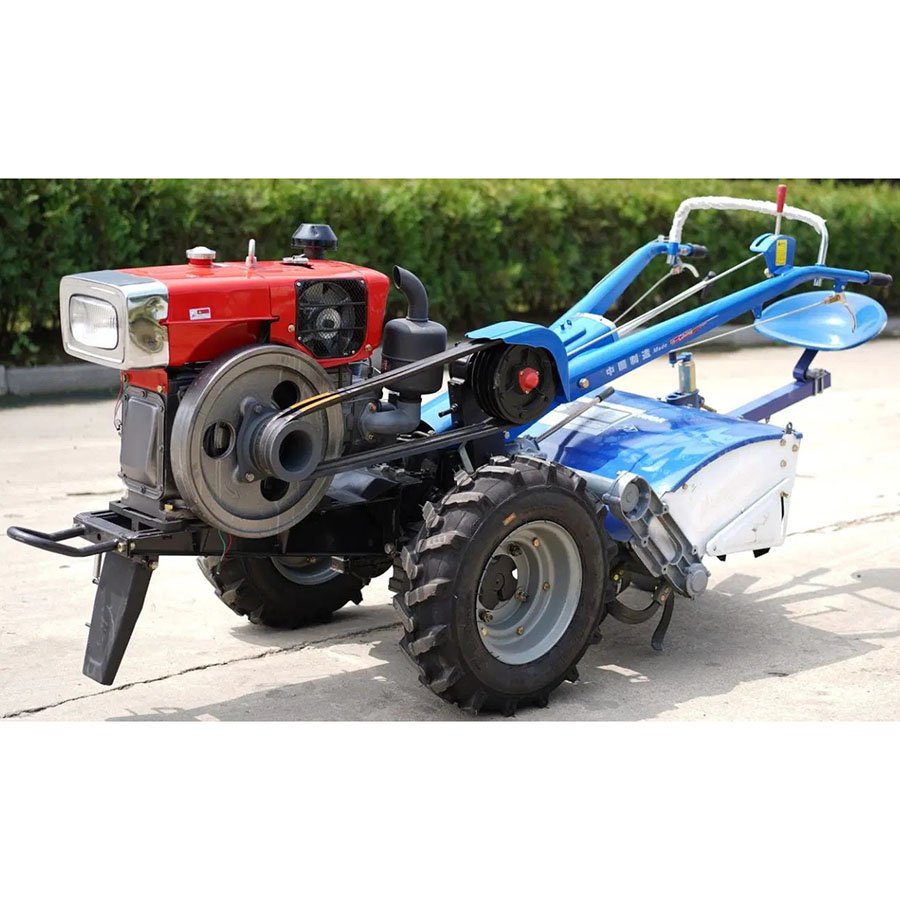 Factory Supply Cheap 20hp 22hp 25hp Manual Agricultural Mini diesel Tiller Two Wheel New Farm Walking Tractor in Stock