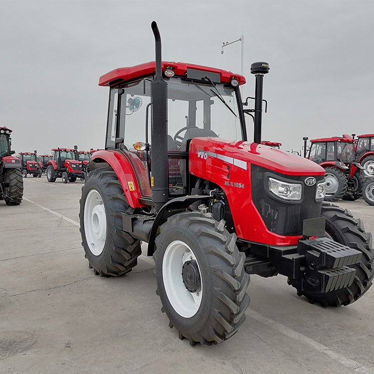 YTO ELX1054 105hp Multifunctional 4WD Farm Tractor Cabin Diesel MTZ-80 Box New 440 MM Competitive Agriculture Tractor Prices