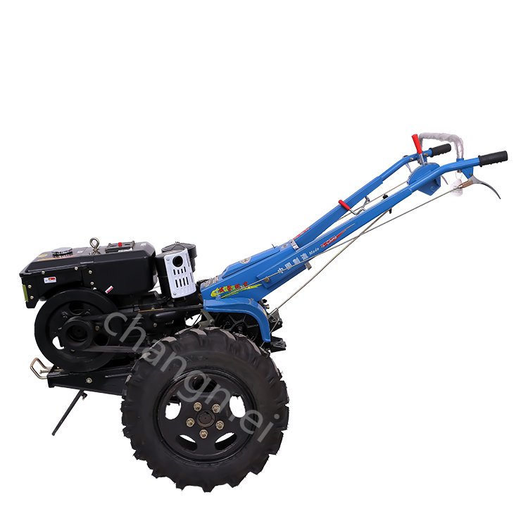 Cheap 2 Wheel Farm Hand Tractor with Rotary Tiller 10hp Walking Tractor