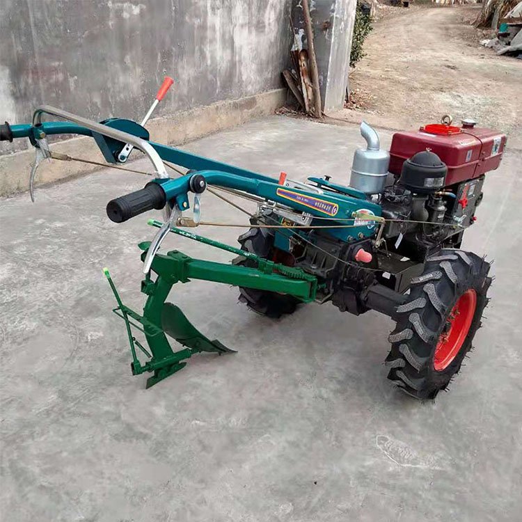 Tiller Small Hand-supported Rotary Tiller for Furrow Ridging Tractor 12 Horsepower Greenhouse Tillage Machinery