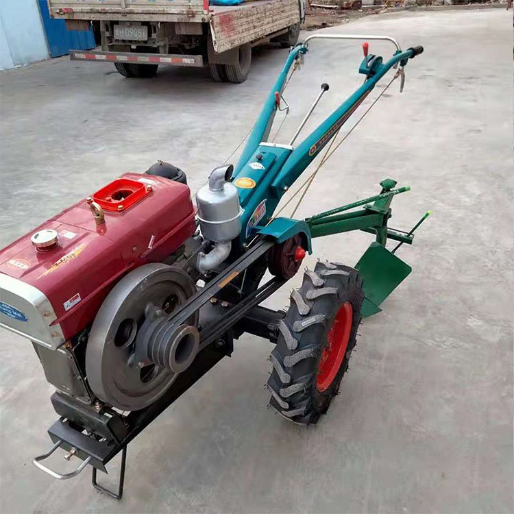 Tiller Small Hand-supported Rotary Tiller for Furrow Ridging Tractor 12 Horsepower Greenhouse Tillage Machinery