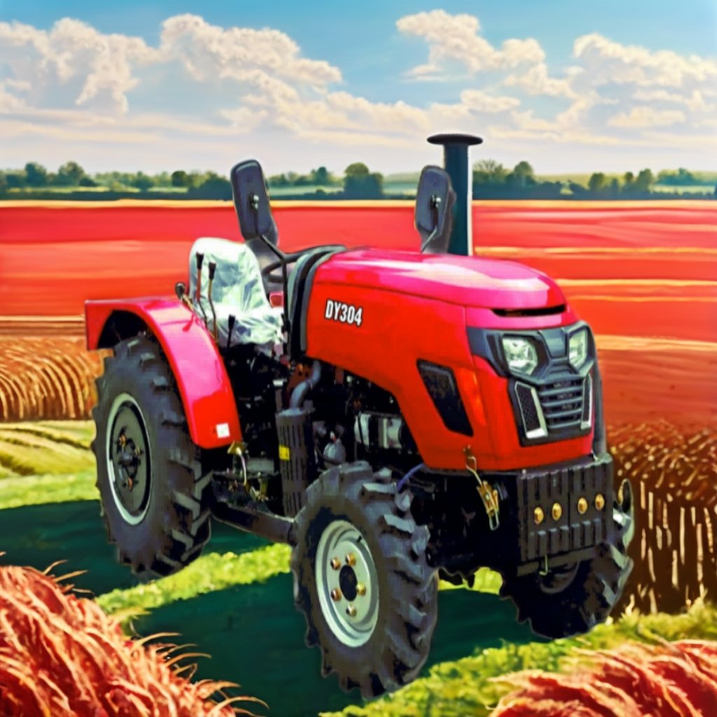 Multifunctional Used 4 Cylinder 50hp 4WD Agricultural Tractor Engine 50hp Gearbox Bearing Farm Machinery Equipment Sale