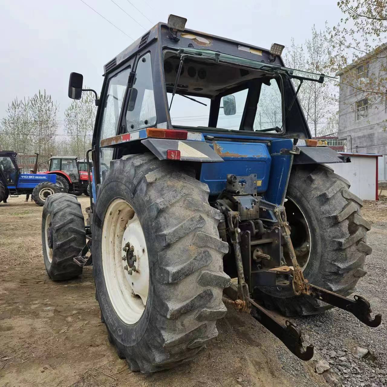 Used Agricultural Wheel Tractor Fiat 110hp 110-90 With Cab for Farm Works Traditional 4 Wheel Drive Good Performance