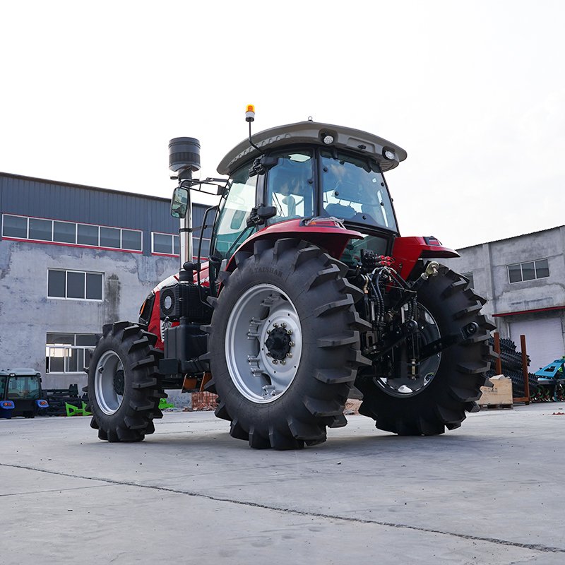 Chinese Four Wheel Drive Tractors 80hp 100hp Agricultural Machinery Equipment 4x4 Small Farm Tractor