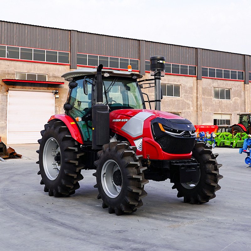 Chinese Four Wheel Drive Tractors 80hp 100hp Agricultural Machinery Equipment 4x4 Small Farm Tractor