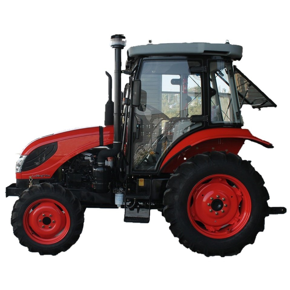 55hp 4WD 4x4 Farm Tractor with Cabin and AC Utility Agricultural Tractor Used for Farming