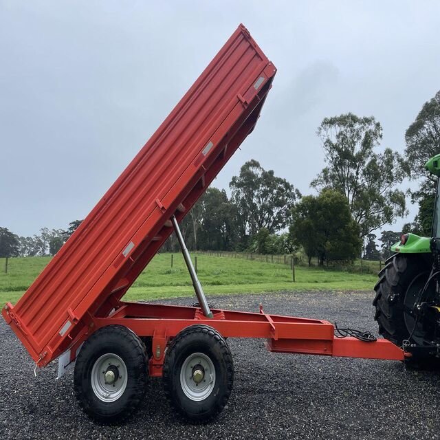 Small Farm 4 Ton Trailer Dump/Dumper With Good Price Tractor 2-3 Tons Agricultural New Used Condition Tire Axle Core Components