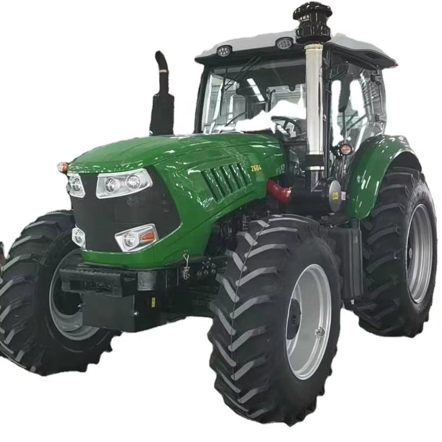 China Big Farm 1204 150hp 180hp Tractor Machines Cheap Tractor Agricultural 4x4 with Front End Loader and Backhoe with Mower
