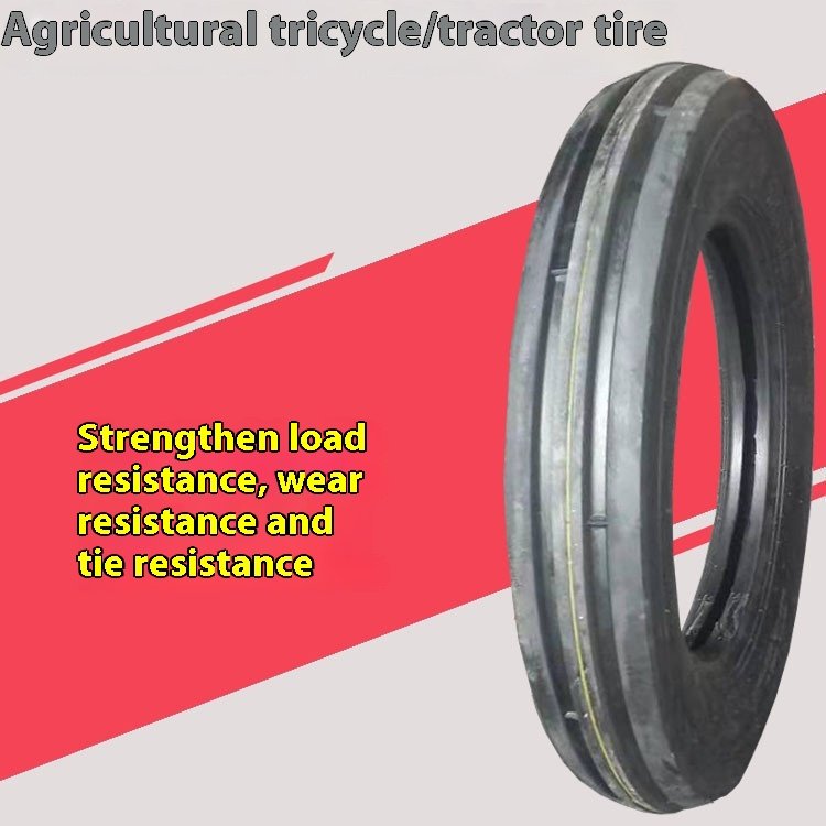 Radial Bias Agricultural Tractor Tire 450-16/500-15 New Double Groove Pipe for Tricycles