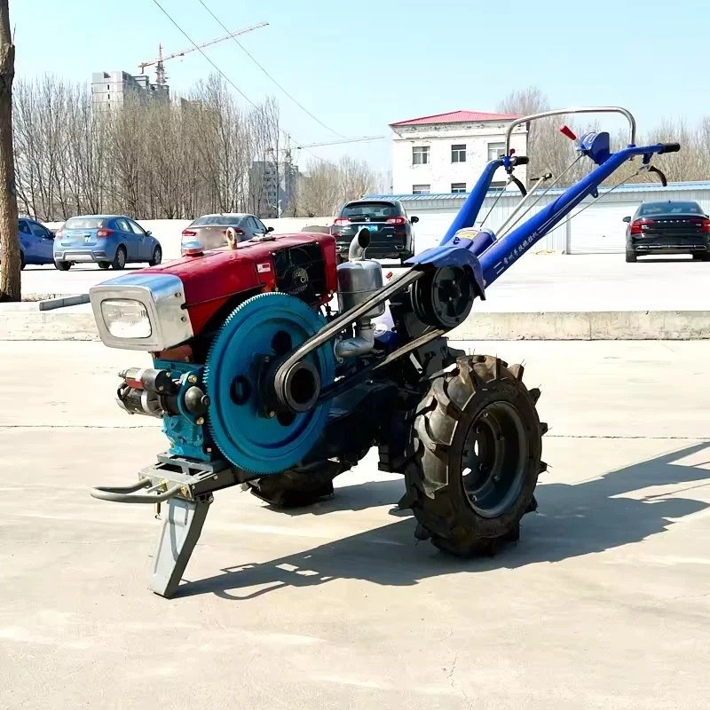 New Used Mini Two-Wheel Walking Tractors Agriculture 12-20HP Core Include Pump Gear Hand Walk-Behind Walking Equipment Sale