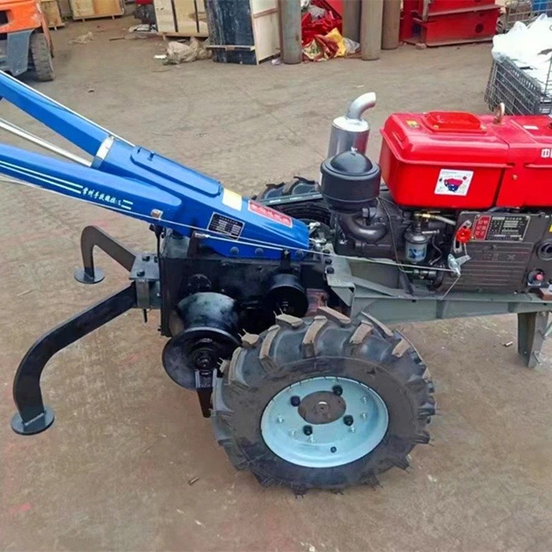 New Used Mini Two-Wheel Walking Tractors Agriculture 12-20HP Core Include Pump Gear Hand Walk-Behind Walking Equipment Sale