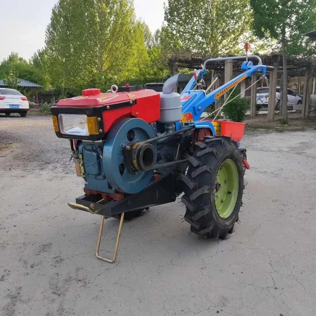 New Used Mini Two-Wheel Walking Tractors Agriculture 12-20HP Core Include Pump Gear Hand Walk-Behind Walking Equipment Sale