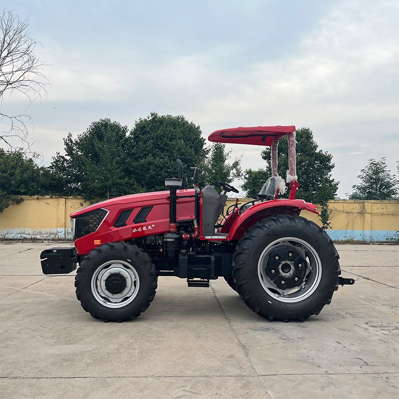 New 120hp Tractor with 4WD Wheels Reinforced Mini Wheel Tractor with Engine Motor Pump Gear Gearbox Bearing Components Farm Use