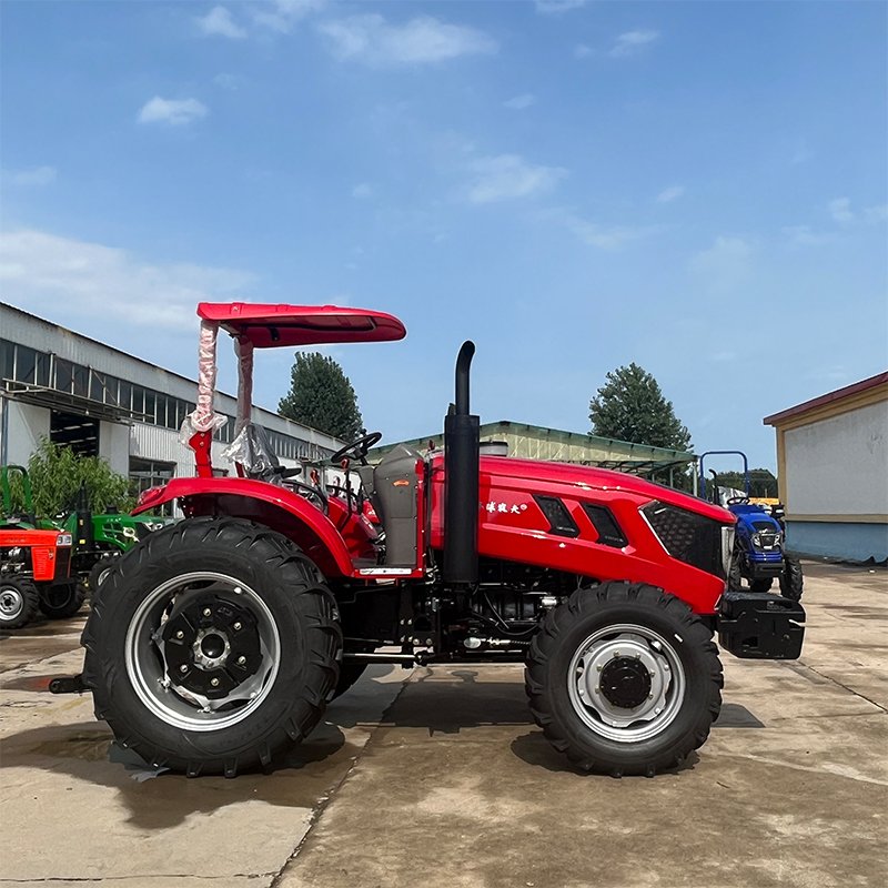 New 120hp Tractor with 4WD Wheels Reinforced Mini Wheel Tractor with Engine Motor Pump Gear Gearbox Bearing Components Farm Use