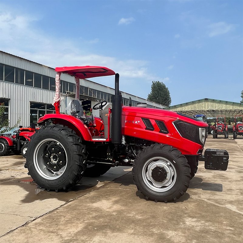 New 120hp Tractor with 4WD Wheels Reinforced Mini Wheel Tractor with Engine Motor Pump Gear Gearbox Bearing Components Farm Use