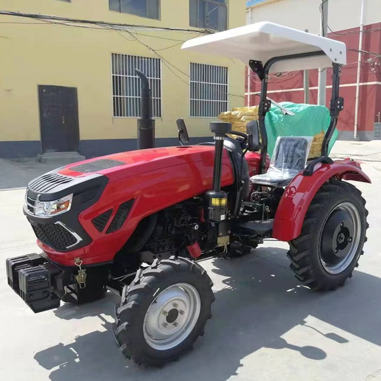 Agricultural Four-wheel Drive Wheeled Tractor 80HP Front Loading Shovel Large 160HP Farm Tractor With air Conditioning Cockpit