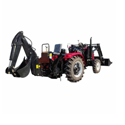 Agricultural Machinery Mini Four Wheel Small Garden Tractor with Excavator Bucket