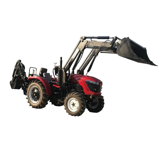 Agricultural Machinery Mini Four Wheel Small Garden Tractor with Excavator Bucket