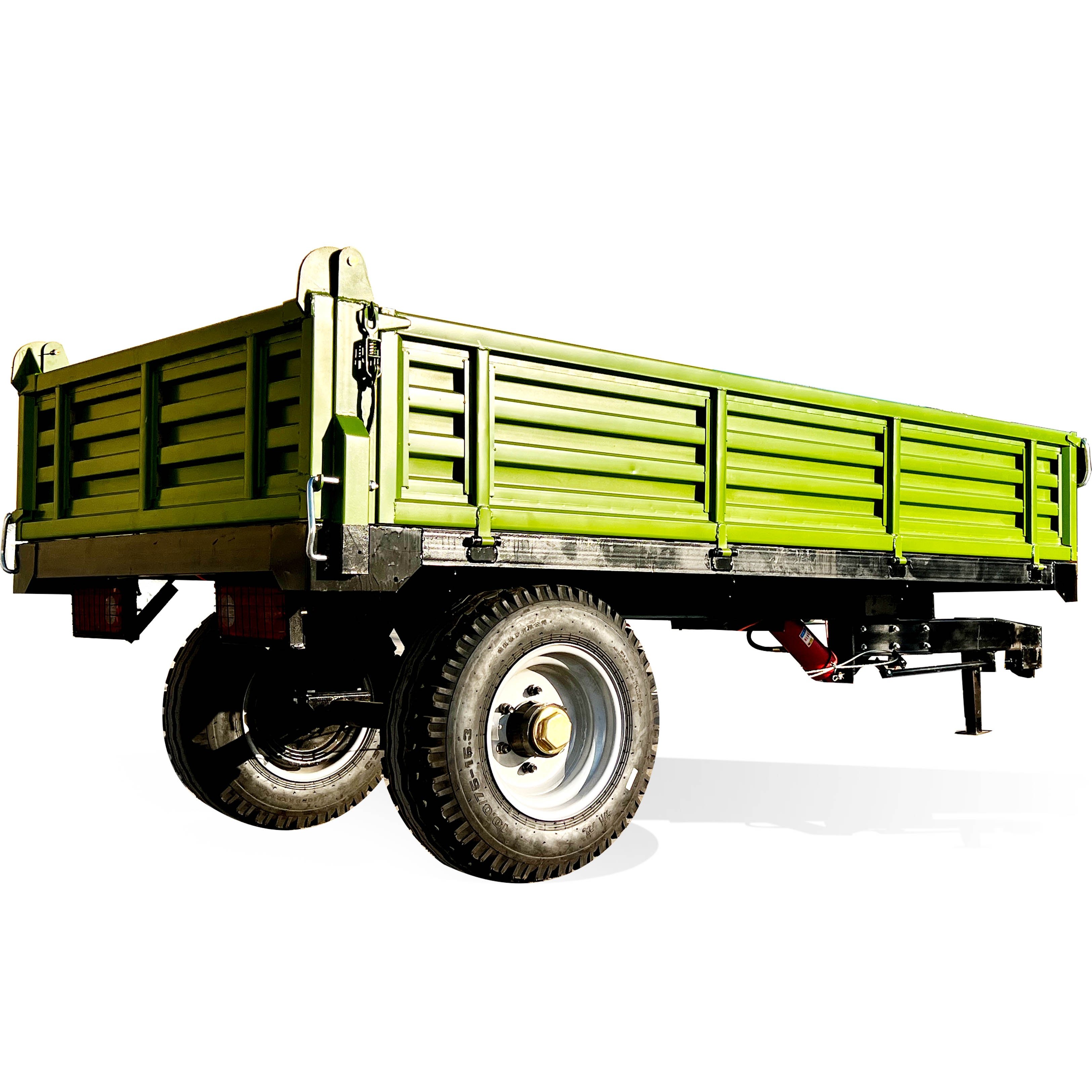 New Style 3ton Tractor-Trailed European Style Dump Farm Tractor Trailer for Agricultural Use